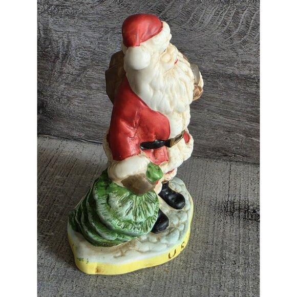 USA Santa Porcelain Figurine 4" Old World Christmas Decor 261d7 - Picture 5 of 8